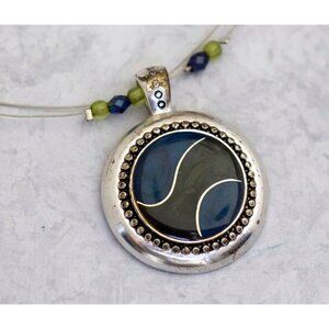 18 inch, Vintage Bohemian Elven Circle Pendant Necklace - CO1